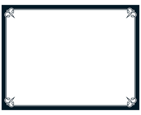 Border frame line deco vector label simpleのイラスト素材