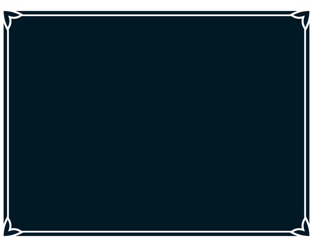 Border frame line deco vector label simpleのイラスト素材