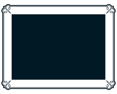 Border frame molding line deco vector label simpleのイラスト素材