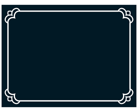 Border frame line deco vector label simpleのイラスト素材