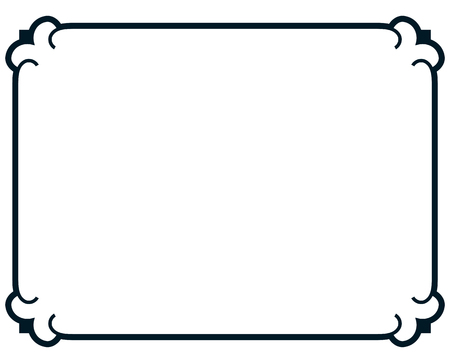 Border frame line deco vector label simpleのイラスト素材