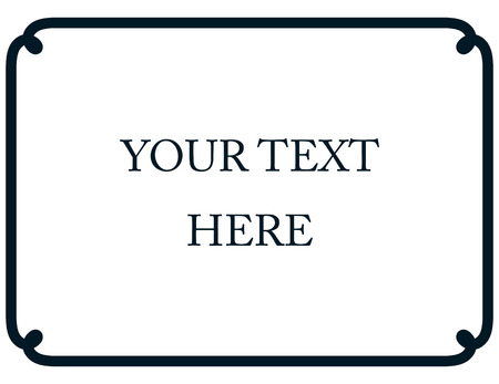 Border frame line deco vector label simpleのイラスト素材