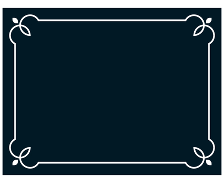 Border frame line deco vector label simpleのイラスト素材