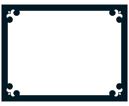 Border frame line deco vector label simpleのイラスト素材
