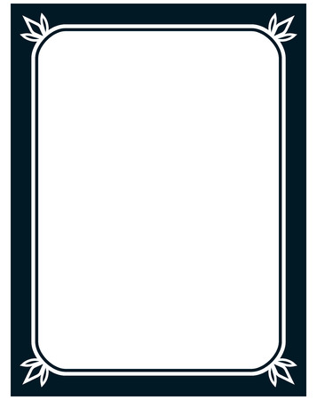 Border frame line deco vector label simpleのイラスト素材