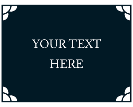 Border frame line deco vector label simpleのイラスト素材