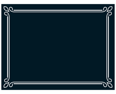 Border frame line deco vector label simpleのイラスト素材