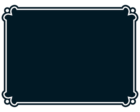 Border frame line deco vector label simpleのイラスト素材