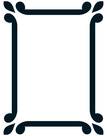 Border frame line deco vector label simpleのイラスト素材