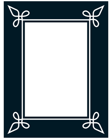 Border frame line deco vector label simpleのイラスト素材