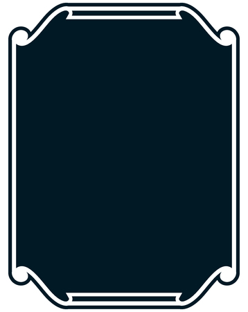 Border frame line deco vector label simpleのイラスト素材