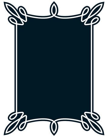 Border frame line deco vector label simpleのイラスト素材