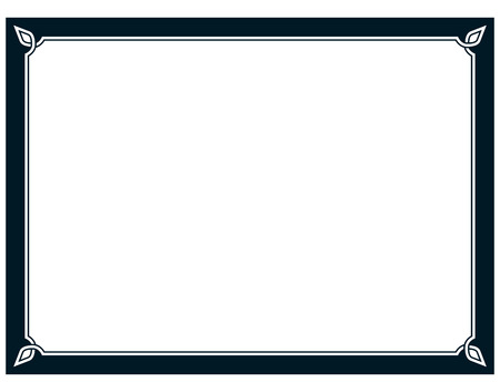 Border frame molding line deco vector label simpleのイラスト素材