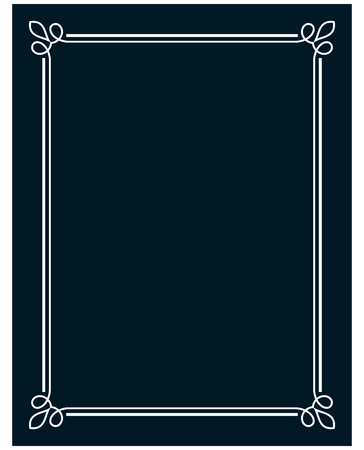 Border frame line deco vector label simpleのイラスト素材