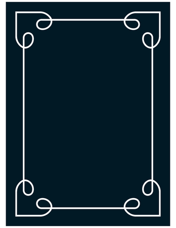 Border frame line deco vector label simpleのイラスト素材