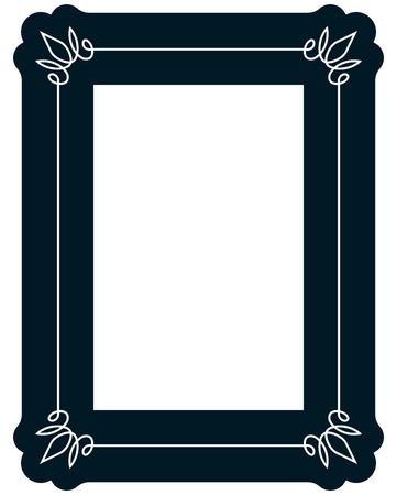 Border frame molding line deco vector label simpleのイラスト素材