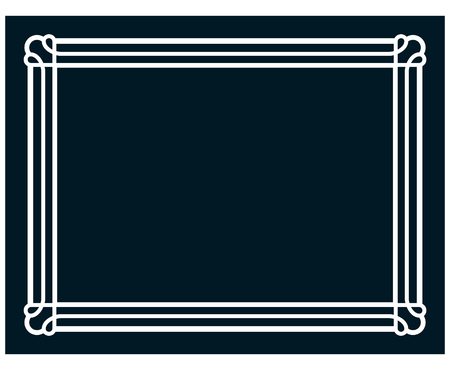 Border frame line deco vector label simpleのイラスト素材