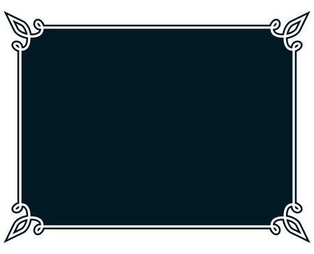 Border frame line deco vector label simpleのイラスト素材