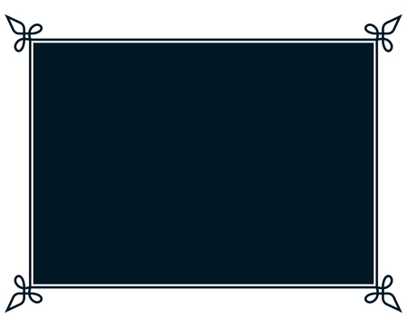 Border frame line deco vector label simpleのイラスト素材