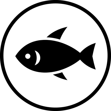 Little fish Vector icon isolatedのイラスト素材