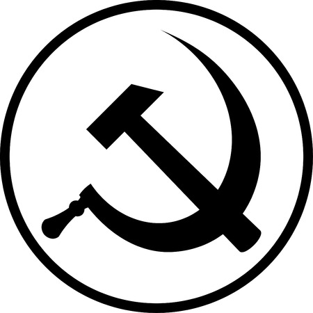 Hammer and Sickle vector iconのイラスト素材