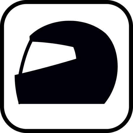 Moto helmet vector iconのイラスト素材