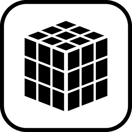 Toy cube vector iconのイラスト素材