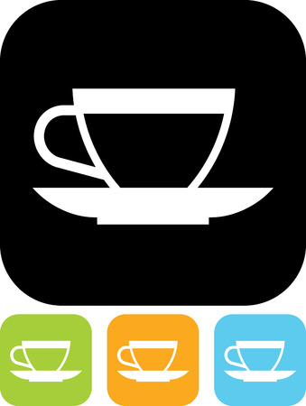 Tea cup vector iconのイラスト素材