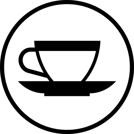 Tea cup vector iconのイラスト素材