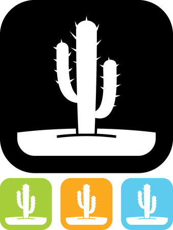 Cactus joshua tree iconのイラスト素材