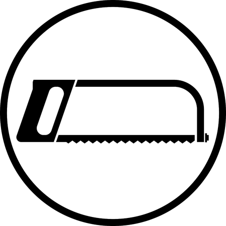 Saw isolated vectorのイラスト素材