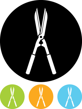 Secateurs vector icon isolatedのイラスト素材