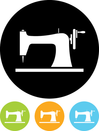 Sewing machine vector iconのイラスト素材