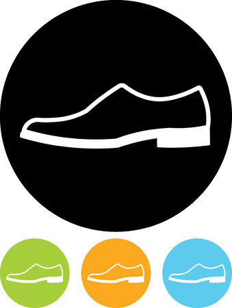 Mens dress shoe vector isolatedのイラスト素材