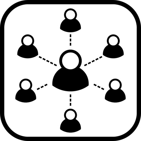 Social network vector iconのイラスト素材