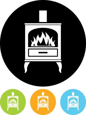 Oven stove vector iconのイラスト素材