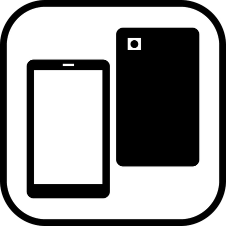 Mobile telephone smartphone vector isolatedのイラスト素材
