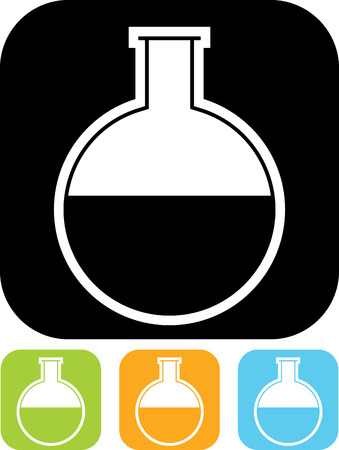 Flask vector iconのイラスト素材