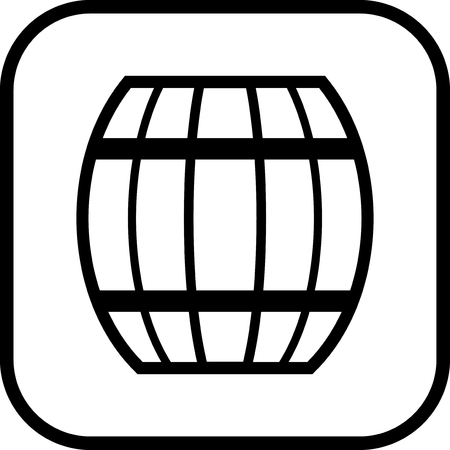 Barrel vector iconのイラスト素材