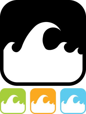 Waves water vector iconのイラスト素材