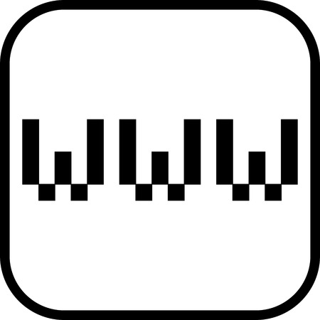 World Wide Web vector iconのイラスト素材