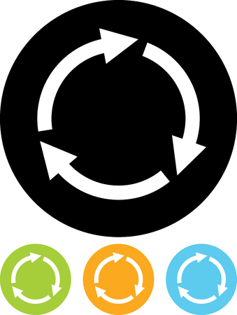 Arrows circle vector iconのイラスト素材