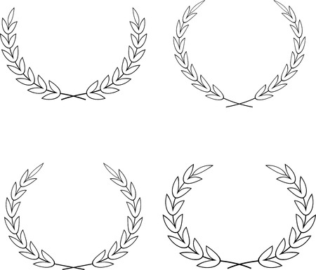 Vector Laurel Wreathsのイラスト素材