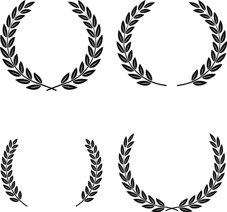 Vector Laurel Wreathsのイラスト素材