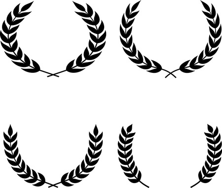 Vector Laurel Wreathsのイラスト素材