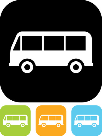 Bus vector iconのイラスト素材