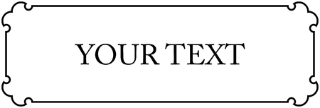 Frame doorplate border vectorのイラスト素材