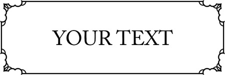 Frame doorplate border vector plaqueのイラスト素材