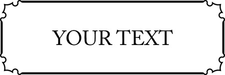 Frame doorplate border vector plaqueのイラスト素材