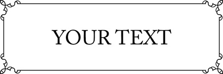 Frame doorplate border vector plaqueのイラスト素材